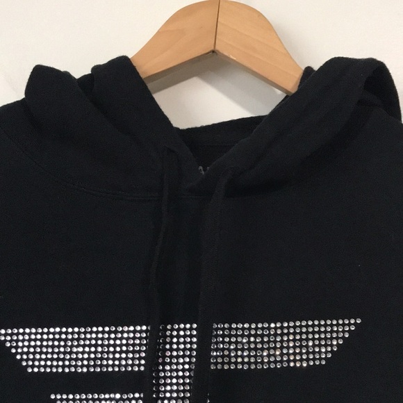 Faze Clan cropped long sleeve hoodie sweatshirt sequins size Small oversized - Picture 2 of 10
